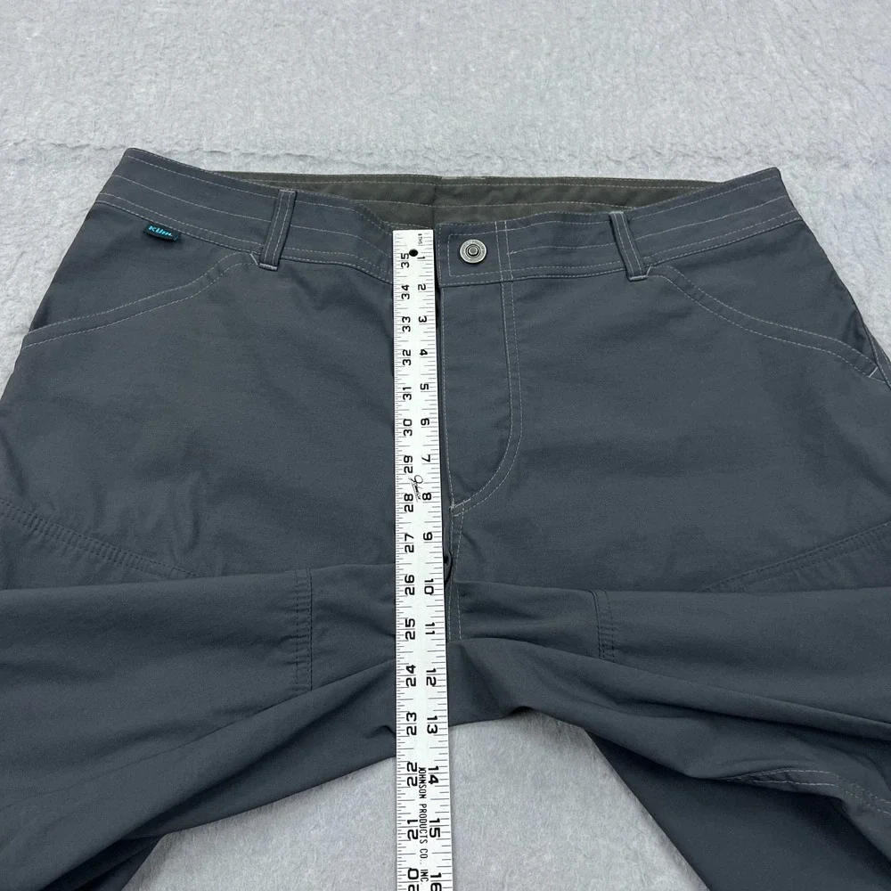 Kuhl Renegade Shorts Mens 36 Gray‎ Nylon Hiking Utility Zip Cargo Pockets 11